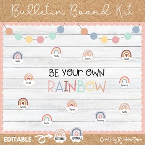 BOHO Rainbow of Possibilities Bulletin Board - Etsy