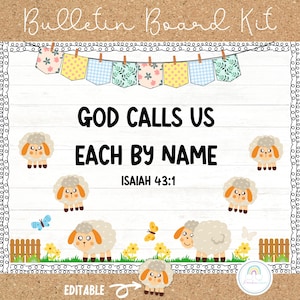 Spring Bulletin Board Christian Bulletin Board Back to School Bulletin Board Christian Classroom Decor