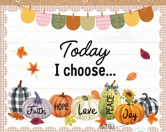 Fall Bulletin Board Thanksgiving Bulletin Board Christian Bulletin Board Kit Pumpkins Classroom Decor Printable