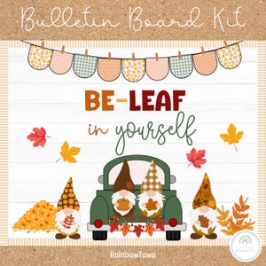 Zwerge Blätter Herbst Bulletin Board Kit Herbst Klassenzimmer Dekor Printable