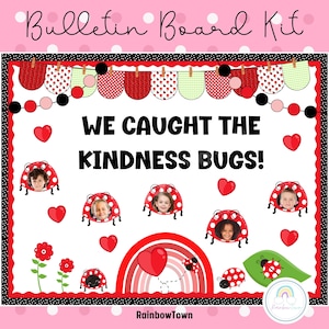 Valentine&#39;s Day Bulletin Board Kit February Classroom Door Decor Printable