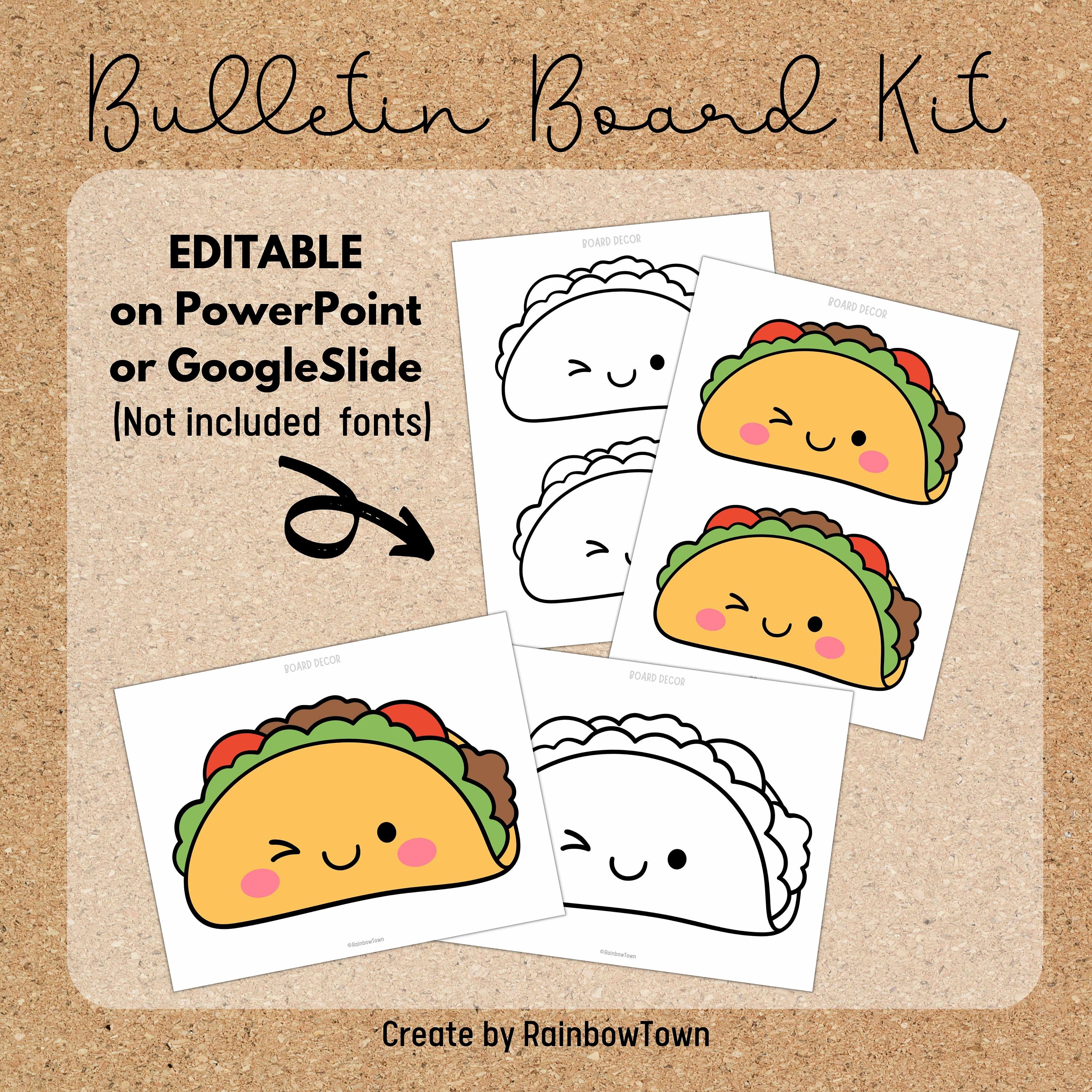 TACO Bulletin Board Kit Printable Etsy