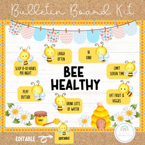 Bij Gezonde Gewoonten Prikbord Lente Prikbord Kit Gezondheid Motivatie Prikbord Bij Thema Klaslokaal Decor