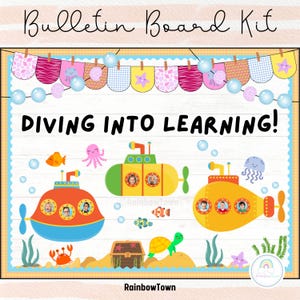 Under the Sea Bulletin Board Kit: Dive Into Learning (Printable PDF)