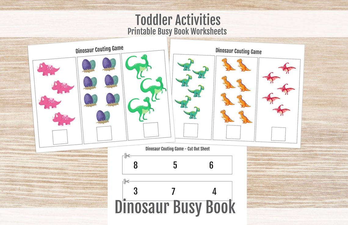 Busy Book Printable for Toddlers Preschool Learning Worksheet | Etsy