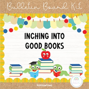 Library Bulletin Board Reading Bulletin Board Spring Bulletin Board Reading Corner Display Printable
