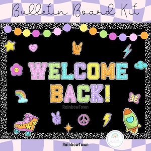 Welcome Back To School Bulletin Board Wall Display Door Decor Composition Notebook Classroom Decor Printable