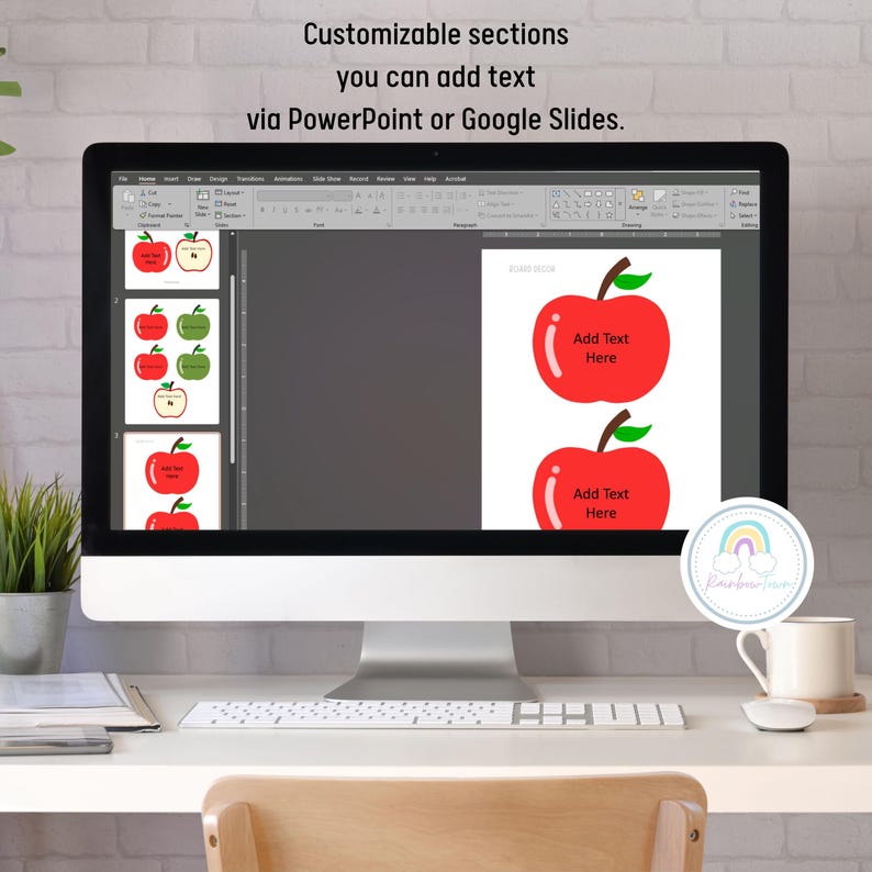 Back to School Bulletin Board Apple Theme Classroom Decor Editable - Etsy