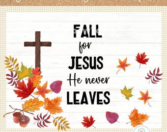Fallen Bulletin Board Kit Herbst für Jesus Christliche Klassenzimmer Dekor Printable