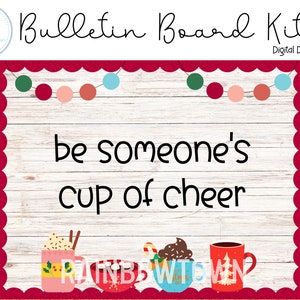 Hot Cocoa - Christmas - December Bulletin Board - Classroom Decor Printable