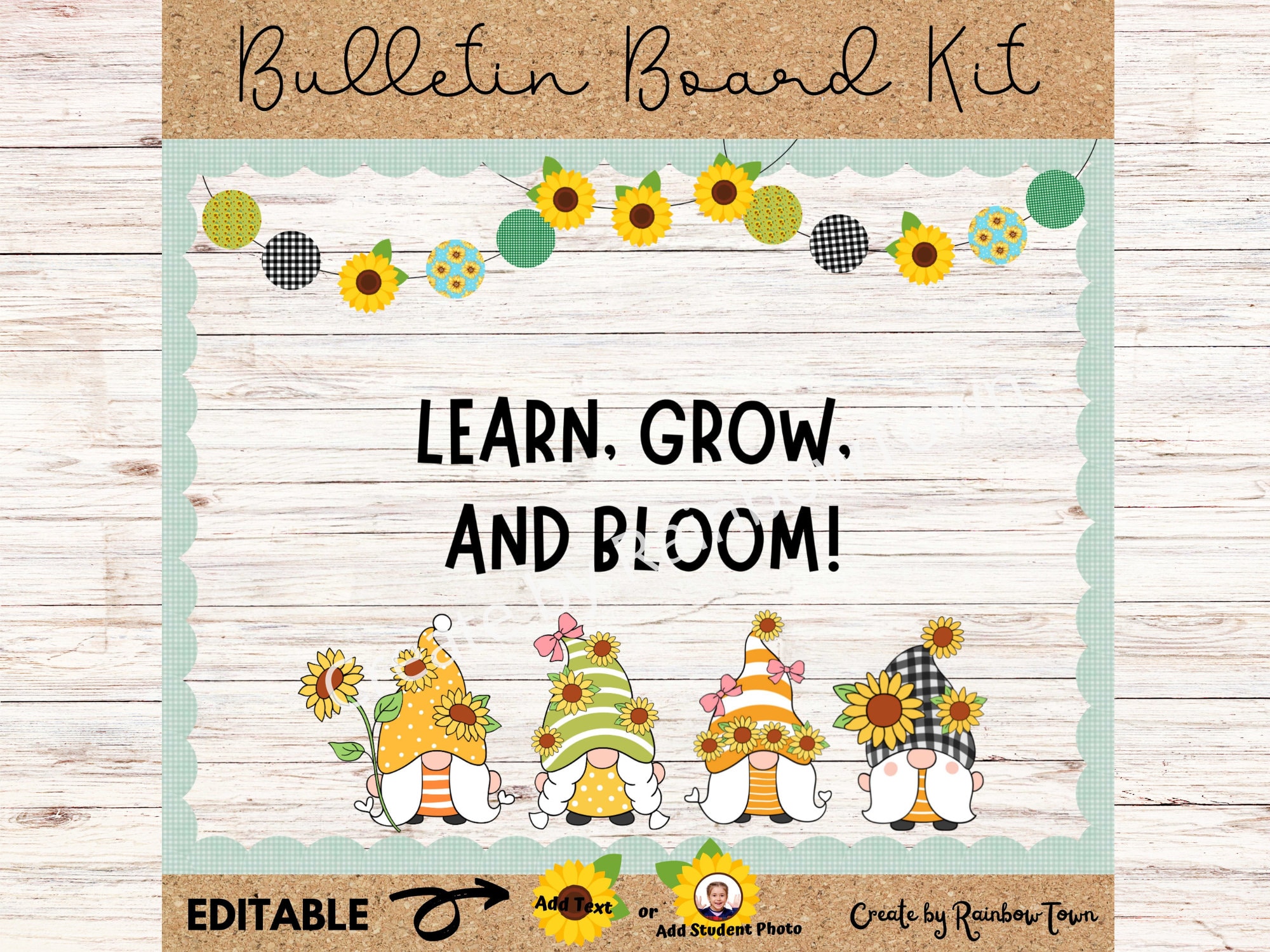 Look Who's Blooming Bulletin Board Back to School Etsy