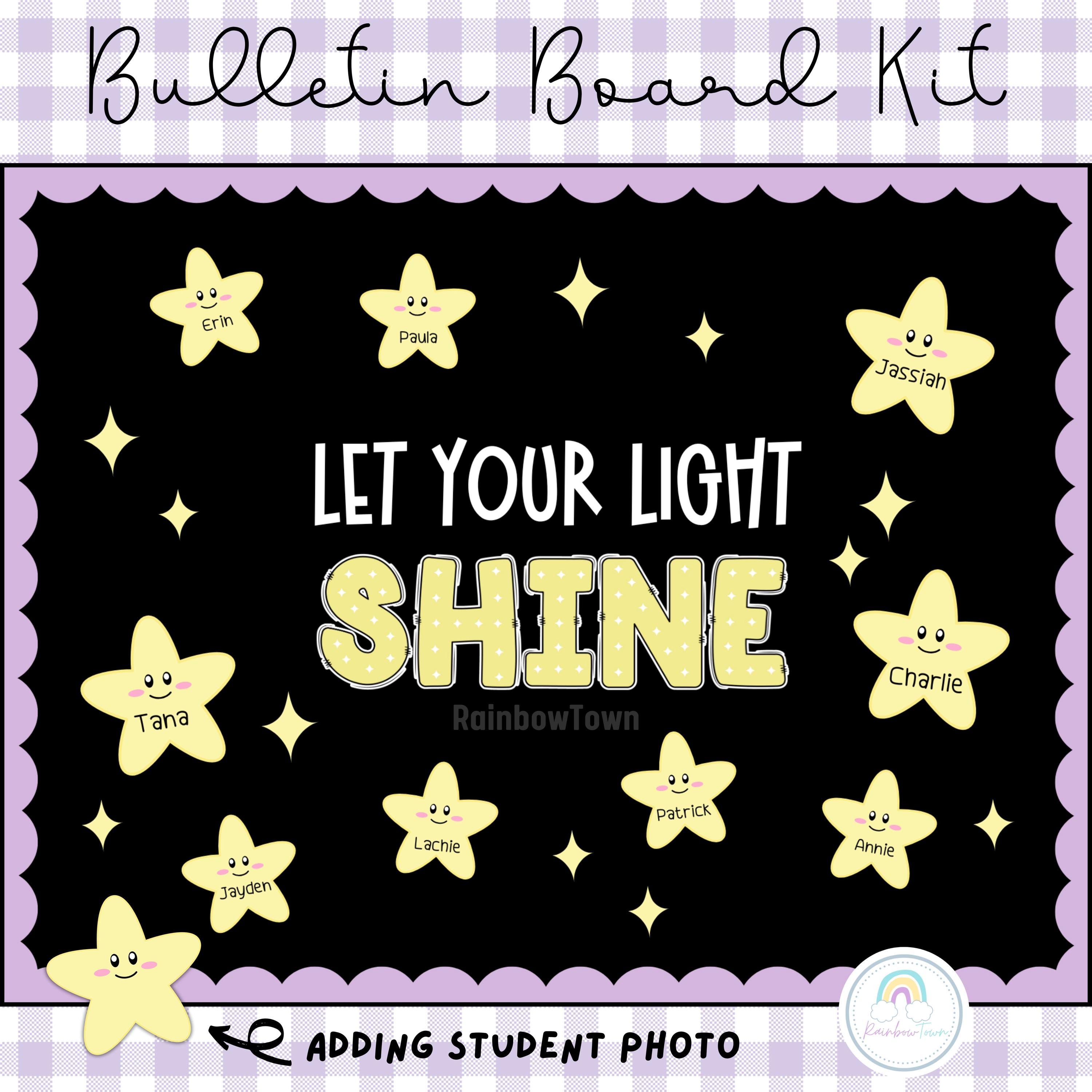 New Year Bulletin Board Kit Star Shine Classroom Decor Printable ...