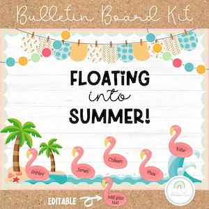 Summer Beach Bulletin Board Kit: Classroom Decor (Printable PDF)
