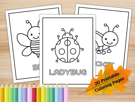 Insects Coloring Pages Bug Printable Coloring for Toddler Kids