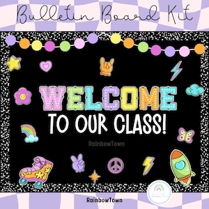 Welcome Back to School Bulletin Board Decor: Pastel Classroom Display ...
