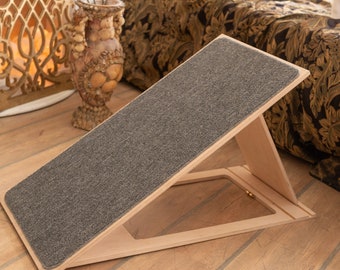 Modern Dog Ramp with Carpet, Handmade Foldable Pet Ramp Furniture, Large Dog Ramp for High Bed & Couch Supplies, Cat Ramp, Custom Pet Ramp