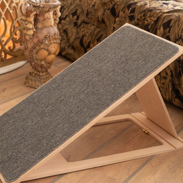 Modern Dog Ramp with Carpet, Handmade Foldable Pet Ramp Furniture, Large Dog Ramp for High Bed & Couch Supplies, Cat Ramp, Custom Pet Ramp