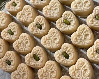 Handmade Almond Marzipan Vegan Gluten Free. Desserts for Showers, Favors, & Weddings, Valentine Day .