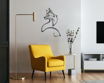 Metal Wall Art - Fox - quadro - decorazione - parete - arte - animale - interni - casa - interior design - regalo