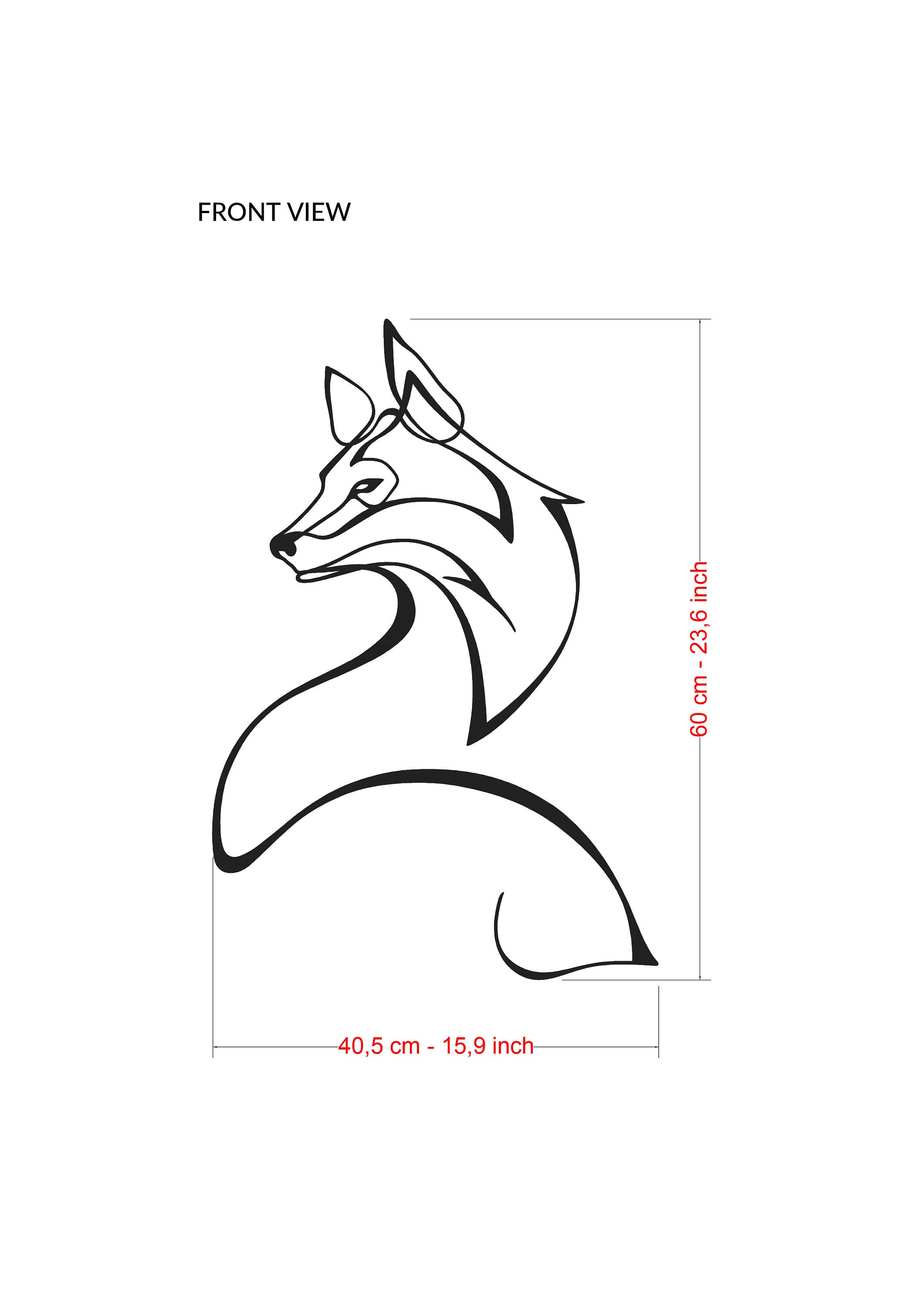 Metal Wall Art Fox Picture Art Animal Lover Wall Art Etsy