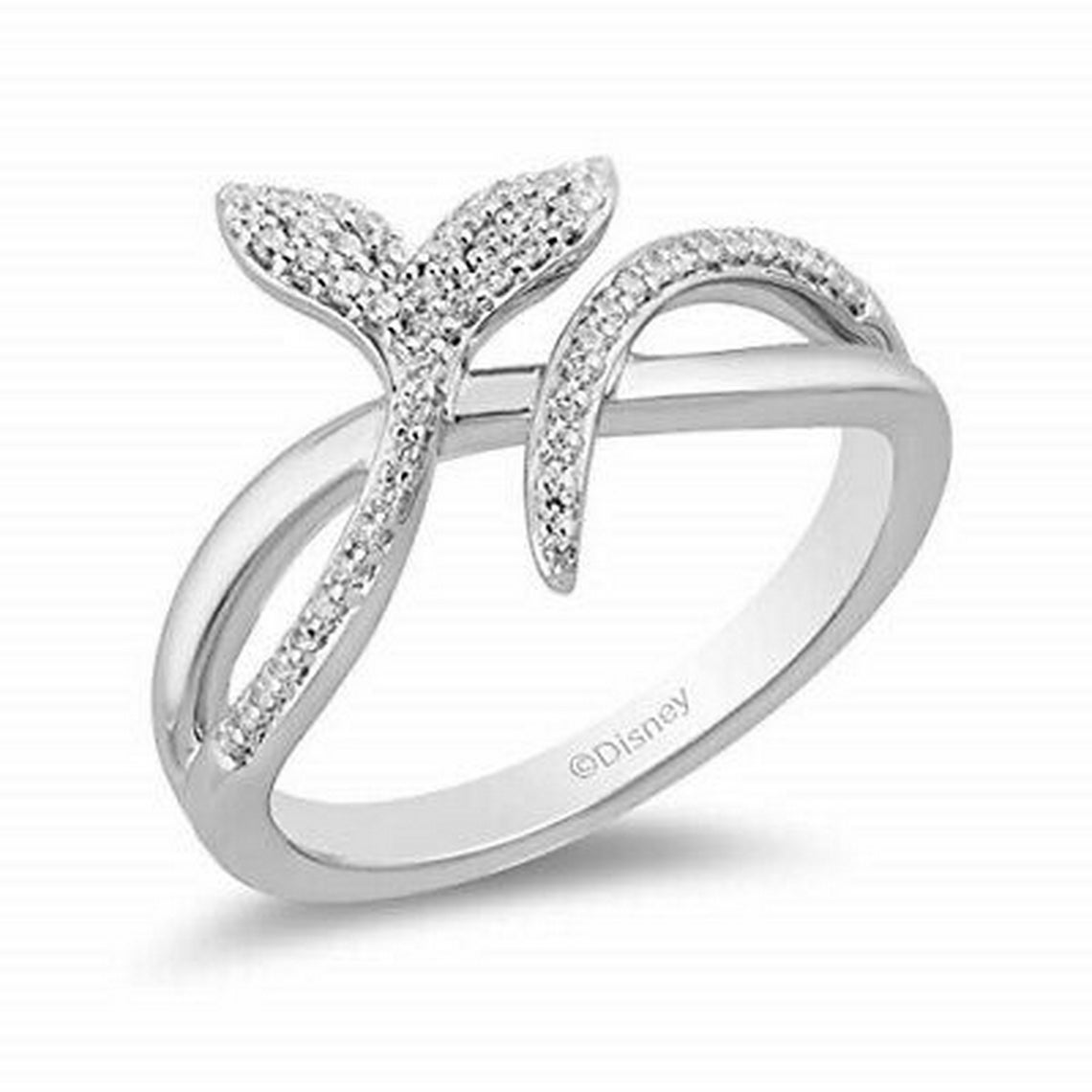 Enchanted Disney Ariel Ring Promise Engagement Wedding Ring Etsy