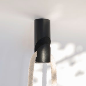 Hackee | Crochet de suspension au plafond pour balançoire, pot de fleur et plus en aluminium massif | Type F