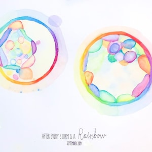 Custom Rainbow Baby Multiple Embryo Watercolor