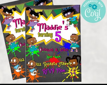 rugrats baby shower invitations