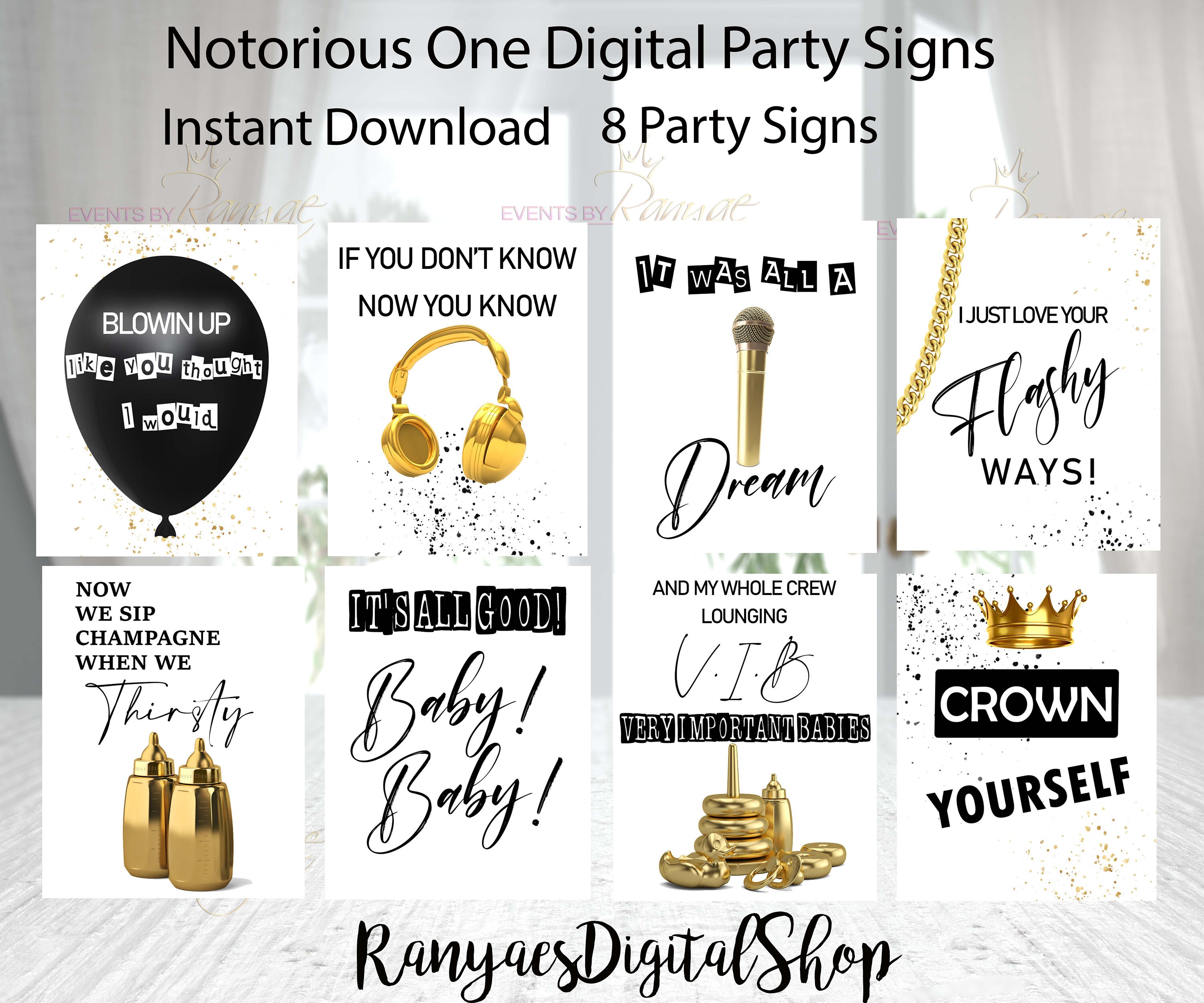 Notorious One Birthday Decorations 89 - sdcvtga