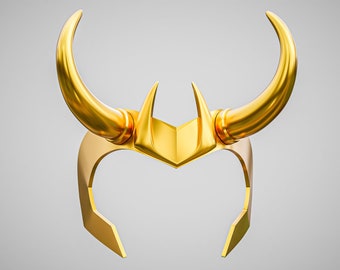 Golden Trickster Crown - 3D Printable STL Model (DIGITAL DOWNLOAD)