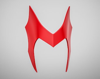 Scarlet Classic Headpiece - 3D Printable STL Model (DIGITAL DOWNLOAD)