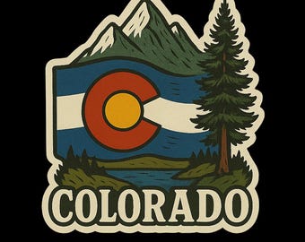 Colorado State Sticker: Holographic Waterproof Vinyl Decal - Etsy