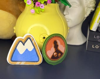 Peak Badge Stickers | Video Game Vinyl Decals