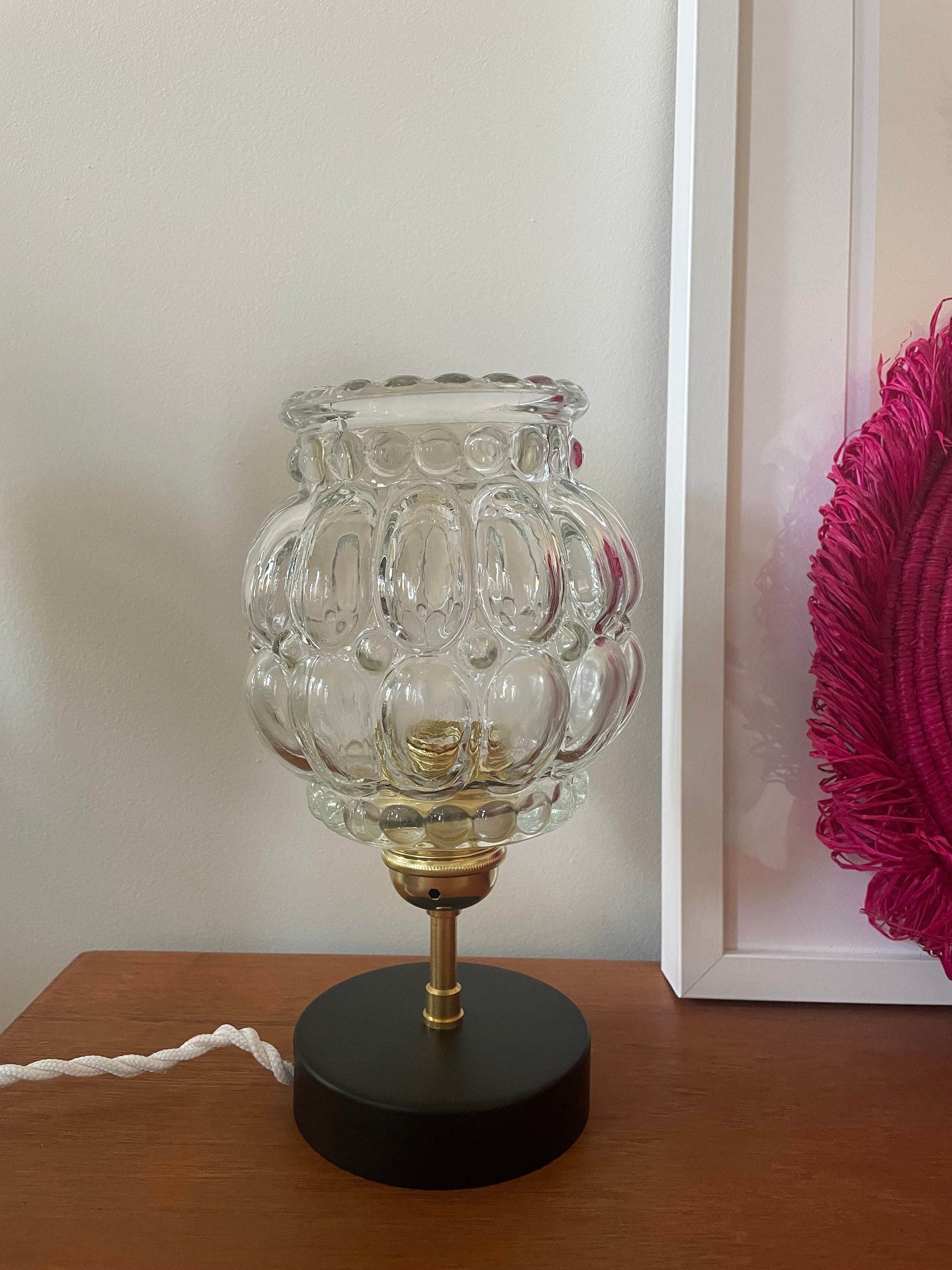 Lampe à Poser Vintage - Globe Bulle Style Helena Tynell