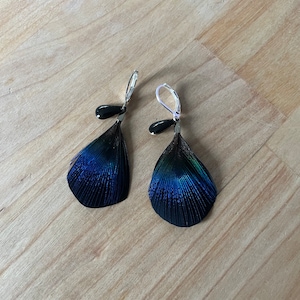Natural feather earrings