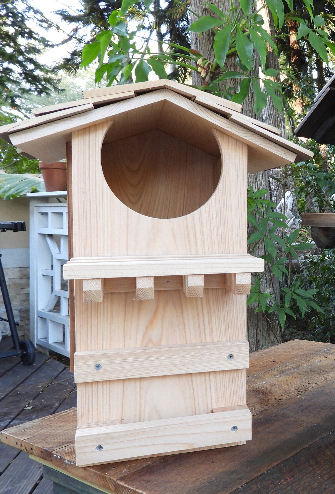 Ranch style Owl houses for Horned Owl Burrowing Owl Screech Etsy