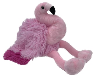 RECORDABLE Flamingo Stuffed Animal, 16" Plushie, Ultrasound Plush, Memorial Bear, Military Deployment, Personalized,  Gift
