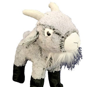 RECORDABLE GOAT Stuffed Animal, 16&quot; Plushie, Ultrasound Plush, Memorial Bear, Military Deployment, Personalized,  Gift