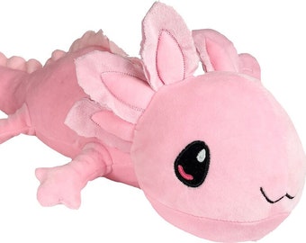 PINK AXOLOTLl Stuffed Animal, 16" Plushie, Make your Own Stuffie, Soft and Cuddly, DIY Kit