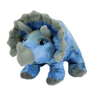 TRICERATOPS STUFFED Animal, 8 Inches, Order Stuffed or Unstuffed with a Fiber Pack, Jurassic Plushie, DIY