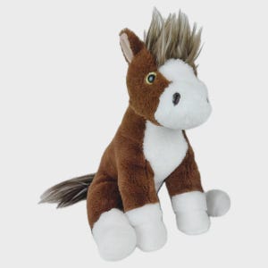 RECORDABLE STUFFED Animal, 16" Plushie, Ultrasound Plush, Memorial Bear, Military Deployment, Personalized, Gift Horse