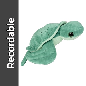 Recordable SEA TURTLE Plush 16 Inch Voice Recorder Keepsake Gift Baby Memorial Military