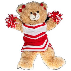 Red & White Cheerleader Outfit | Fits 14-16" Plush Animals