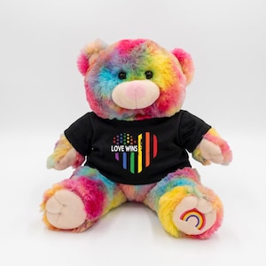 Love Wins Stuffed Animal Shirt, Fits 16-inch Plush Animals, Plushie Clothing
