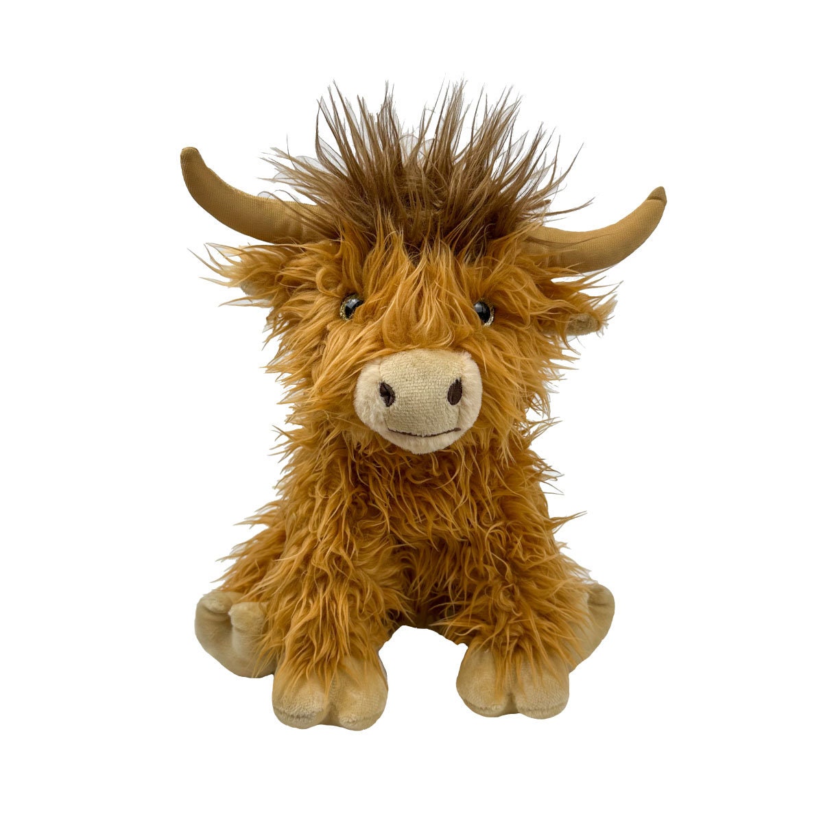 9.8 In Simulation Highland Cow Plush Animal Doll Soft Stuffed Highland Cow  Plush Toy Cute Kids Baby Gift Toy Home Room Decorgift