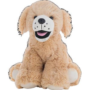 RECORDABLE STUFFED Animal, 16" Plushie, Ultrasound Plush, Memorial Bear, Military Deployment, Personalized, Gift Dog - Golden Lab