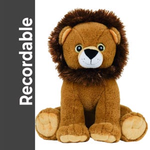 Recordable LION Stuffed Animal  —  Personalized Gift —  Eco Friendly