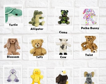 Recordable Plush Bear, 8 Inch Voice Message Stuffed Animal, Personalized Mini Bear Gift, Memorial Keepsake