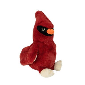 RECORDABLE STUFFED Animal, 16" Plushie, Ultrasound Plush, Memorial Bear, Military Deployment, Personalized, Gift Cardinal
