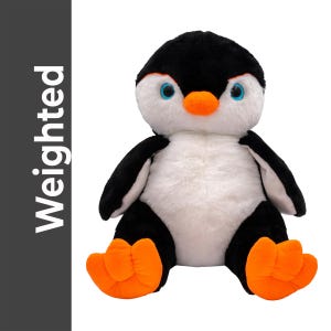 WEIGHTED STUFFED Animal, 16" Plushie, Sensory Comfort Toy, Anxiety Calming Plushie, Emotional Support Pet, Cuddly, Gift Penguin